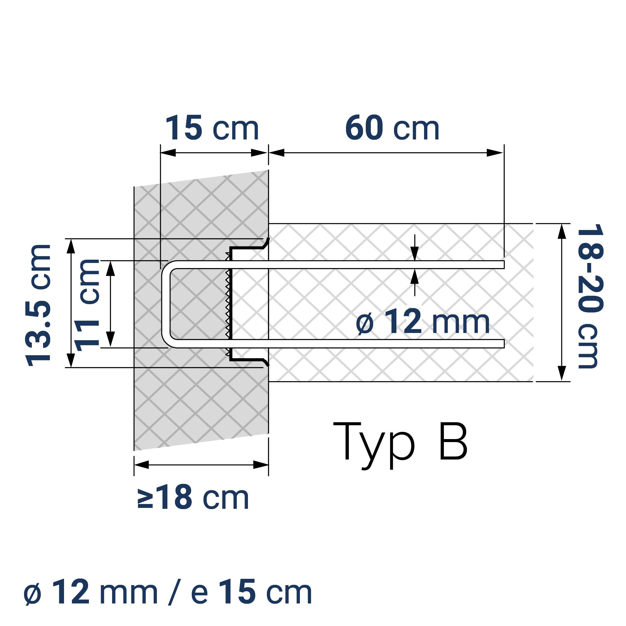A400110149  BE-BOX® Bewehrungsbox Position Q / L 146a | B-11-12/15-h15-lb60 | 80 cm | 8.81 kg/m