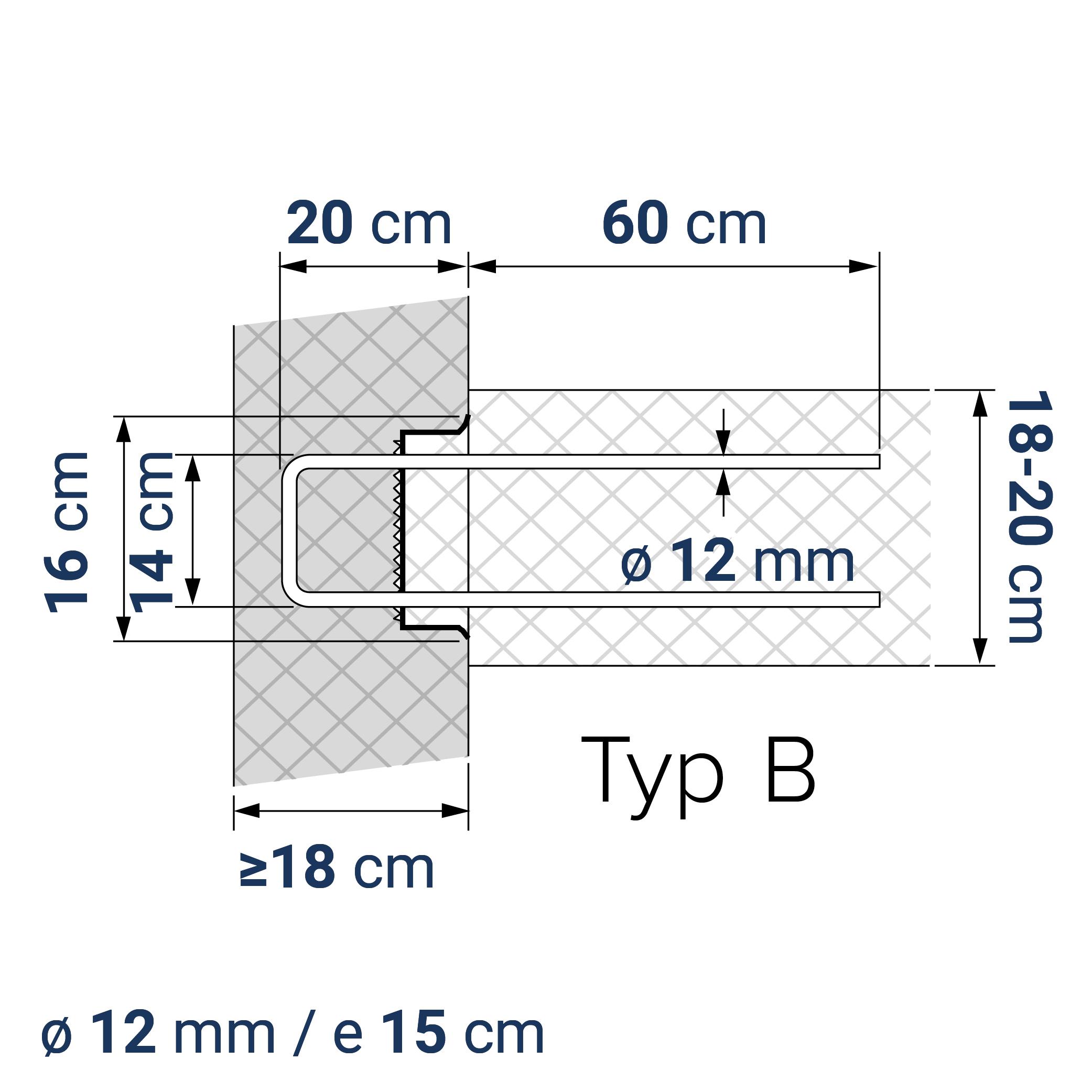 A400110169 7640425419037 BE-BOX® Bewehrungsbox Position Q / L 169 | B-20-12/15-h20-lb60 | 125 cm | 10.56 kg/m