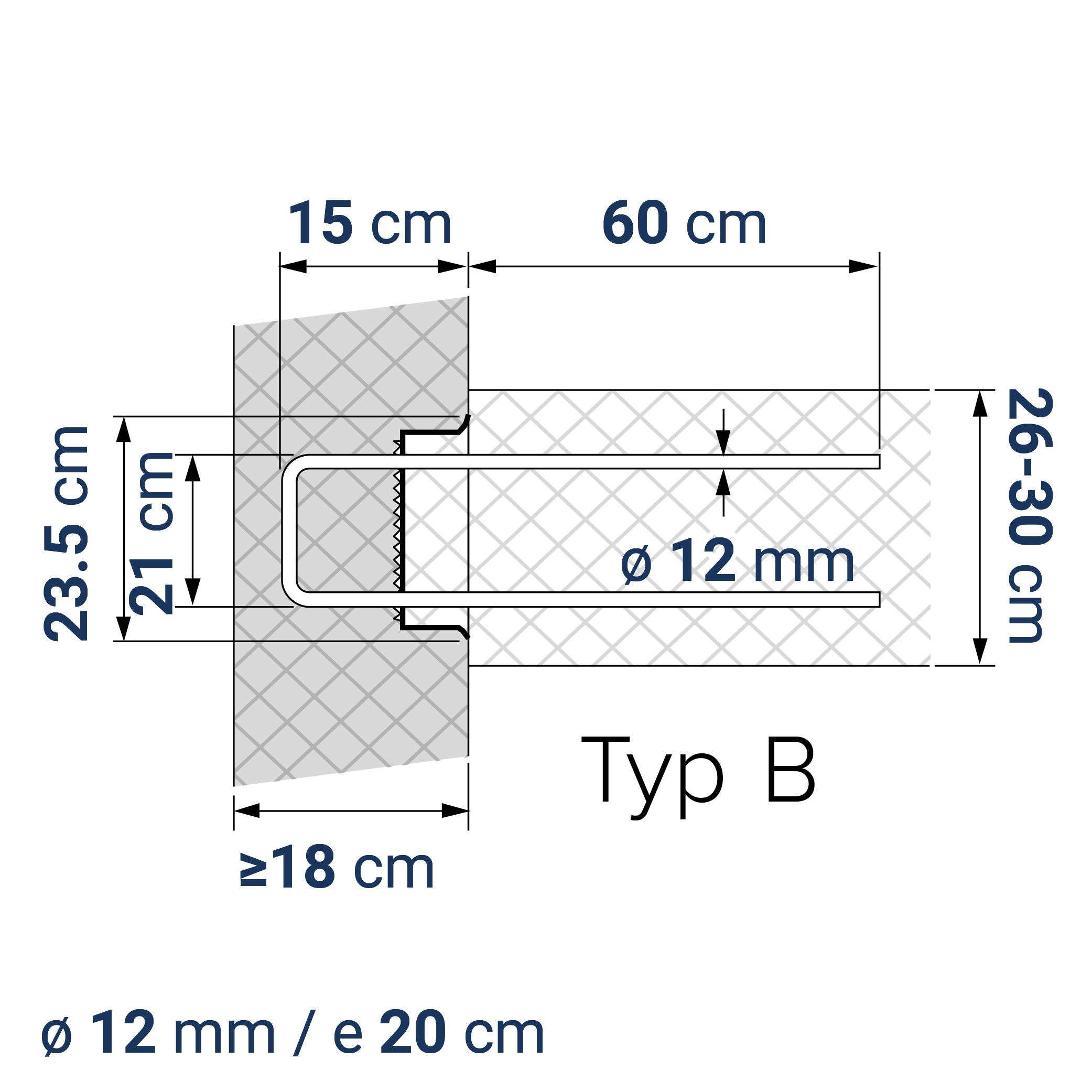 A400110247 7640425413509 BE-BOX® Bewehrungsbox Position Q / L 247 | B-21-12/20-h15-lb60 | 125 cm | 9.06 kg/m