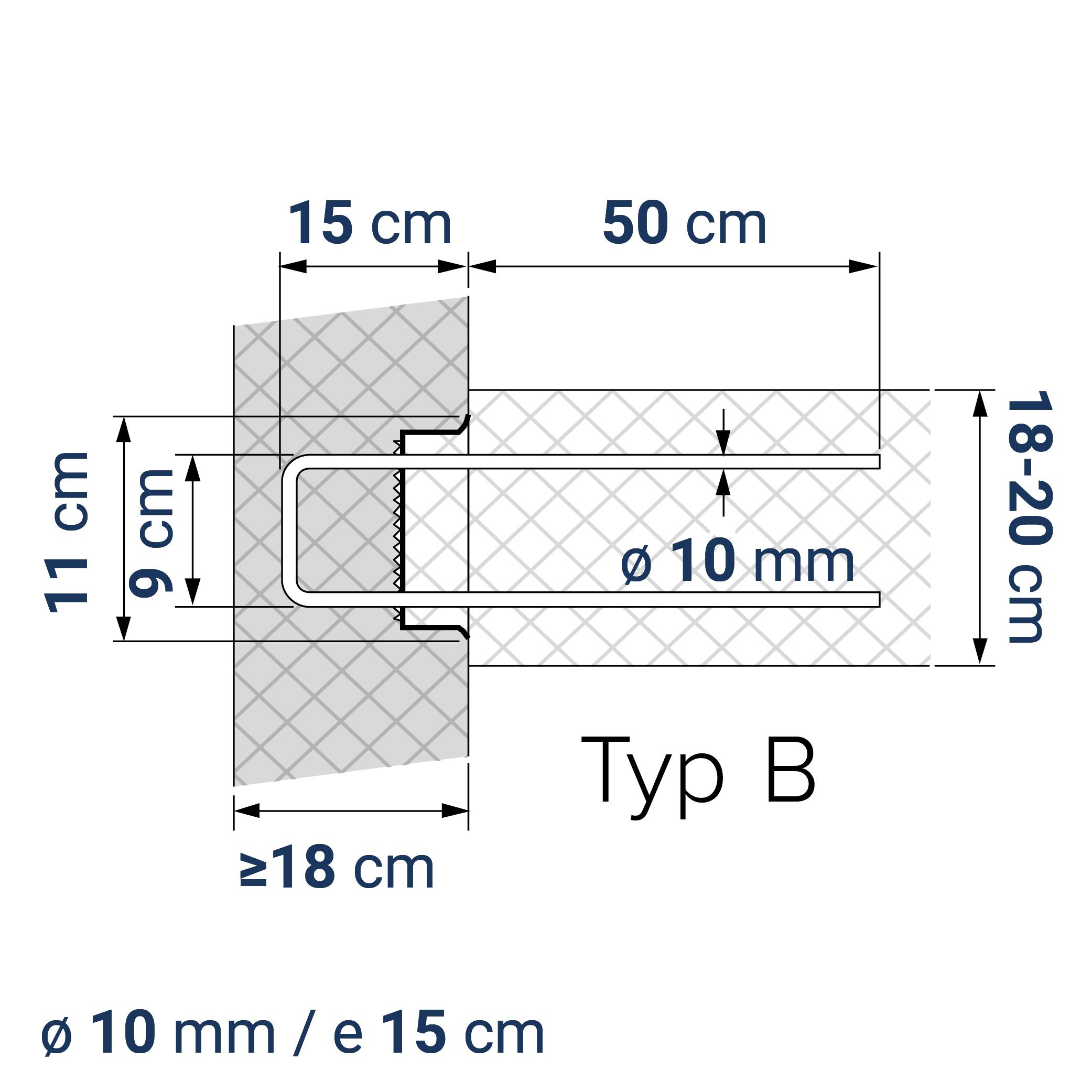 A400110401 7640425414582 BE-BOX® Bewehrungsbox Position Q / L 112a | B-09-10/15-h15-lb50 | 80 cm | 5.65 kg/m